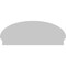 Ekena Millwork Elliptical Sunburst Architectural Grade PVC Combination Pediment, 46"W x 18-3/8"H x 2-3/4"P PEDPC046X185ELL01 - alternate 3